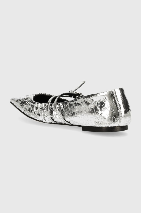 Παπούτσια Δερμάτινες μπαλαρίνες MSGM 3741MDS420.905.90 ασημί