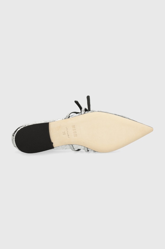 Δερμάτινες μπαλαρίνες MSGM 3741MDS420.905.90 ασημί