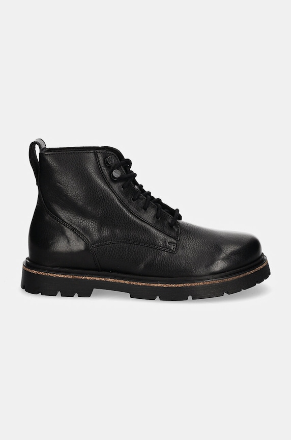 Kožené kotníkové boty Birkenstock Highwood Lace Mid 1028510 černá AW24