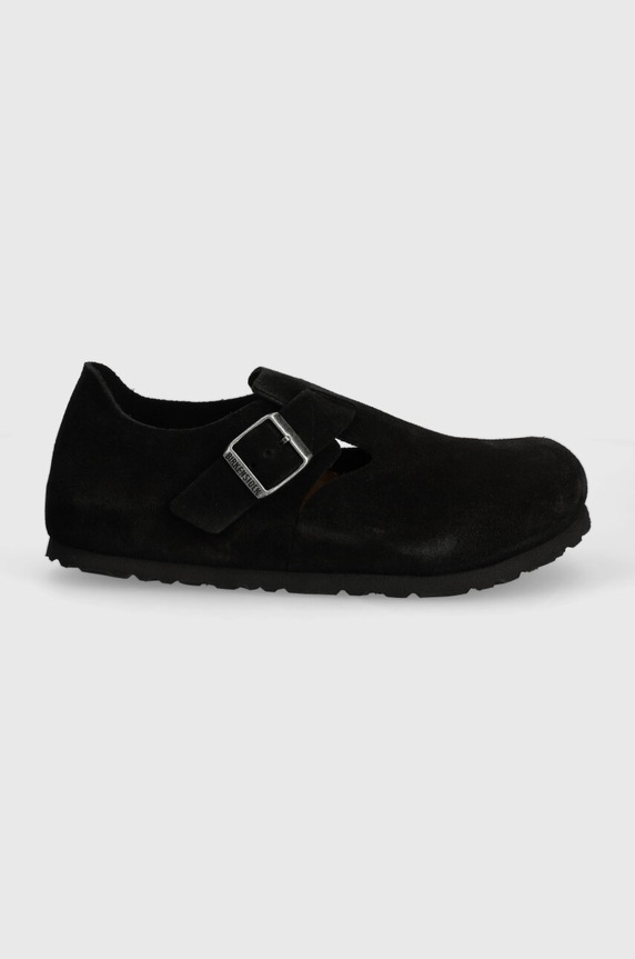 Birkenstock scarpe in camoscio London 1028078 nero SS25