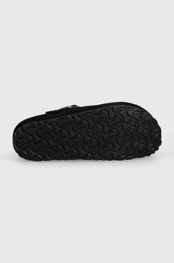 Birkenstock scarpe in camoscio London 1028078 nero