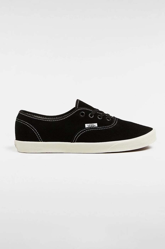 Vans tenisówki zamszowe Authentic Lowpro płaska czarny VN000D04BA21