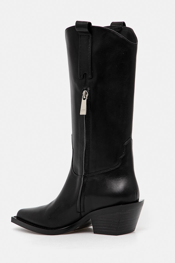 Încălțăminte Miss Sixty ghete de piele 6L3QJ8970000 negru
