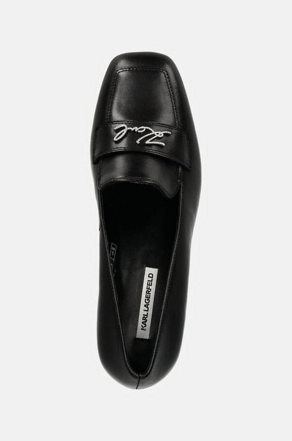 Karl Lagerfeld czółenka skórzane BEATA czarny KL31414.00S