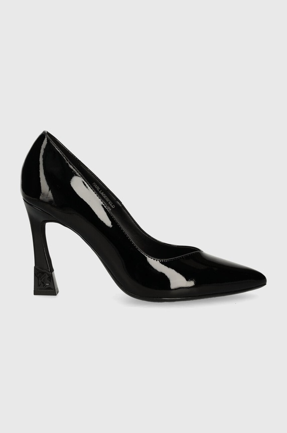 Karl Lagerfeld szpilki skórzane PREMIERE 90 KL33514.1BP czarny AW24