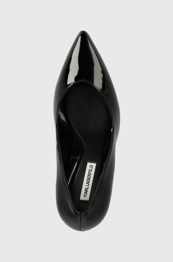 Karl Lagerfeld szpilki skórzane PREMIERE 90 czarny KL33514.1BP