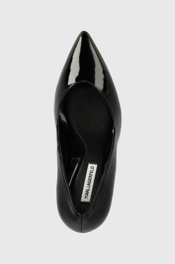 Karl Lagerfeld szpilki skórzane PREMIERE 90 czarny KL33514.1BP