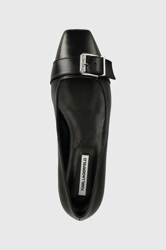 Kožené baleríny Karl Lagerfeld KONNIE černá KL40184.00S
