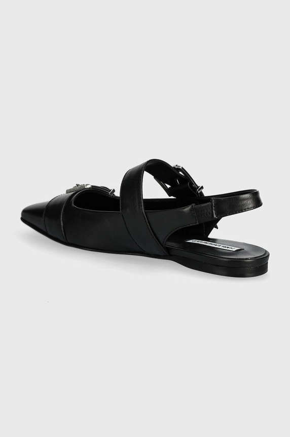 Încălțăminte Karl Lagerfeld balerini de piele KONNIE KL40186.00S negru