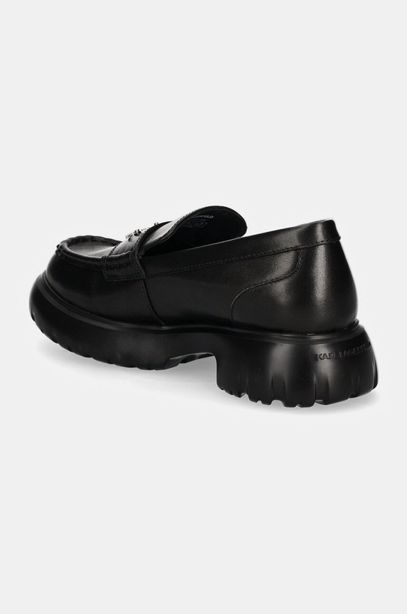 Boty Kožené mokasíny Karl Lagerfeld PHOENIX KL42111.00S černá
