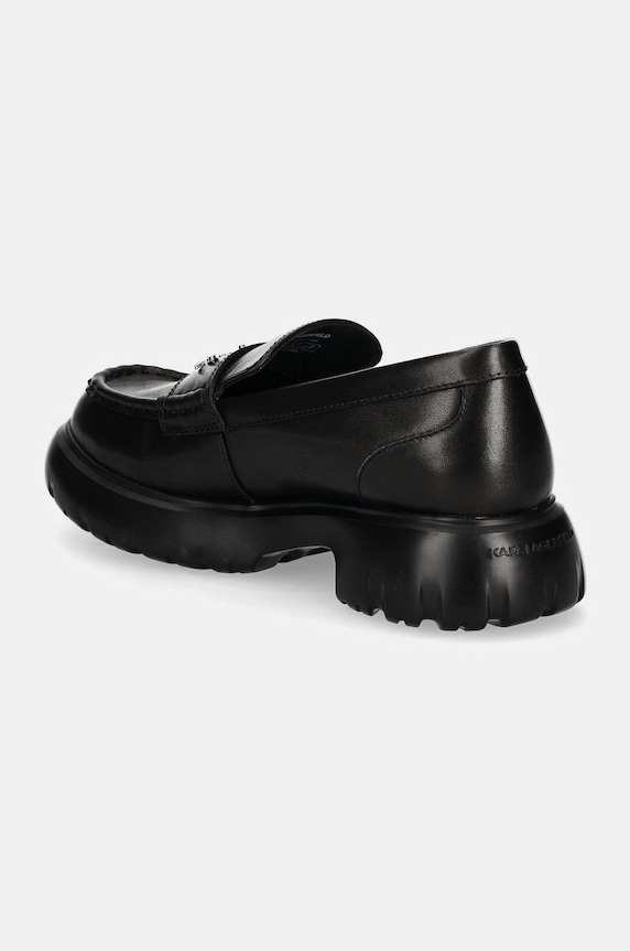 Boty Kožené mokasíny Karl Lagerfeld PHOENIX KL42111.00S černá