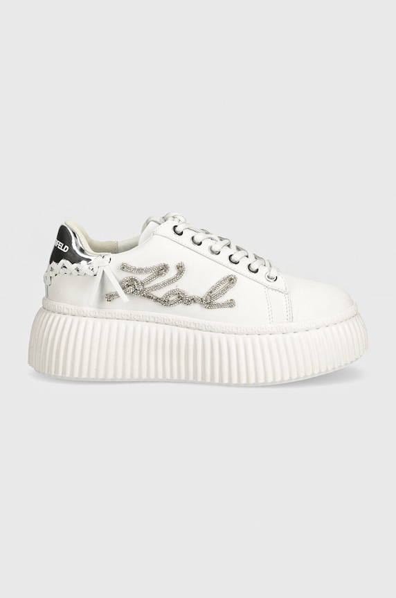 Kožne tenisice Karl Lagerfeld KREEPER KL42372G.01S bijela AW24