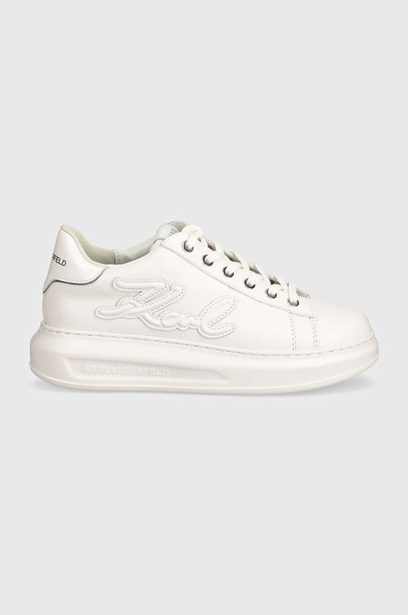 Kožené tenisky Karl Lagerfeld KAPRI KL62511A.01W biela AW24