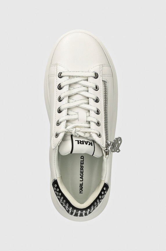 Karl Lagerfeld sneakersy skórzane KAPRI biały KL62527.01S