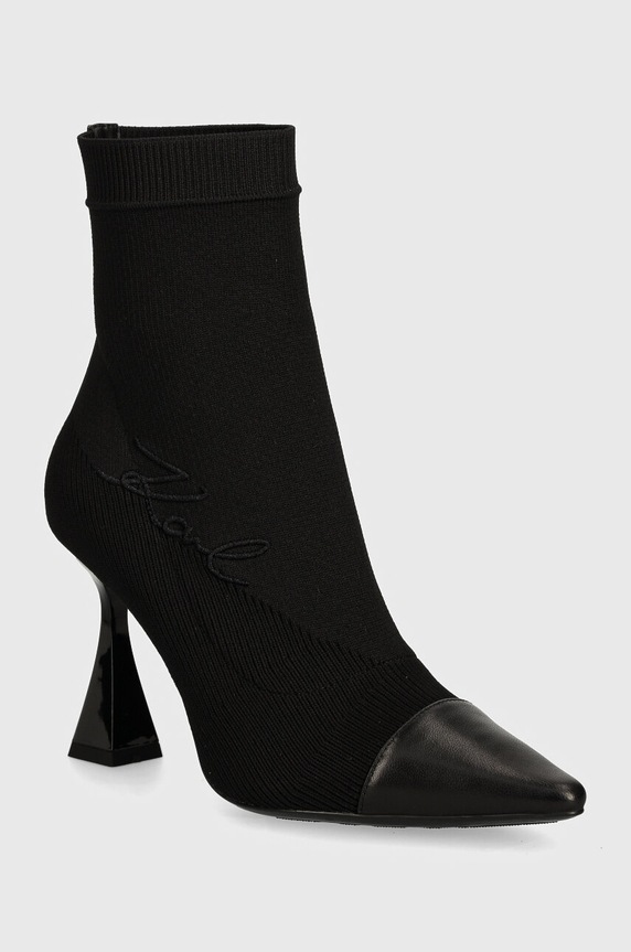 Μποτάκια Karl Lagerfeld DEBUT II υφασμάτινο μαύρο KL32064.K00