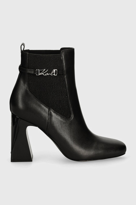 Karl Lagerfeld bőr csizma ASTRA NOVA KL33160.000 fekete AW24