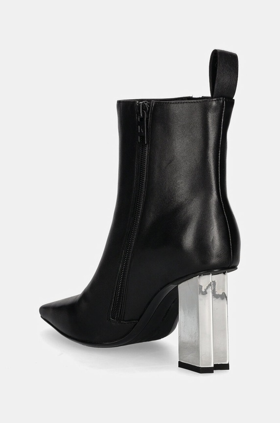 Obuwie Karl Lagerfeld botki skórzane KL TOWER KL33964.000 czarny