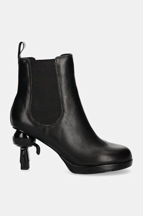 Kožené topánky chelsea Karl Lagerfeld IKON ISLAND KL39044.000 čierna NC24