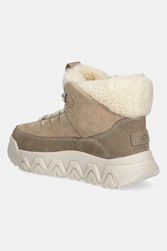 Obuwie UGG botki zamszowe Terretrail Cozy Lace 1158210.SAN beżowy