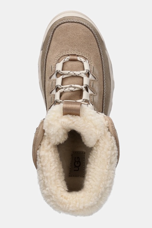 UGG botki zamszowe Terretrail Cozy Lace beżowy 1158210.SAN