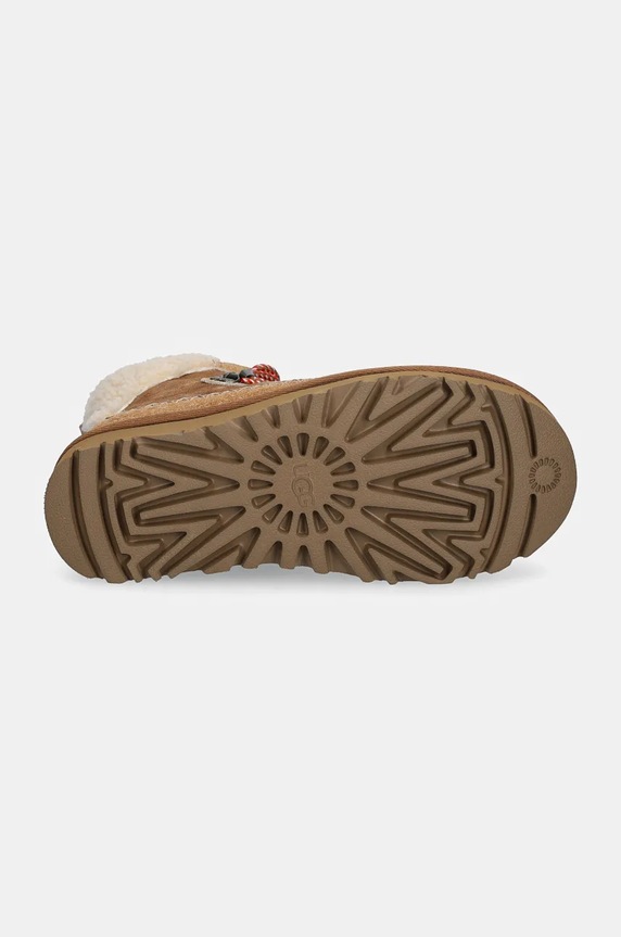 Semišové boty UGG Classic Alpine Lace Up 1158271.CHE hnědá