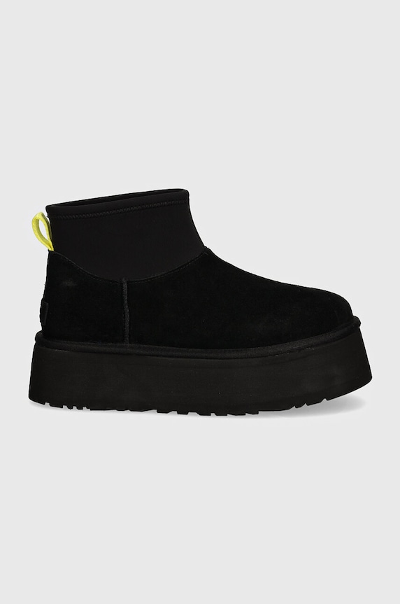 Semišové snehule UGG Classic Mini Dipper 1168170.BLK čierna AW24