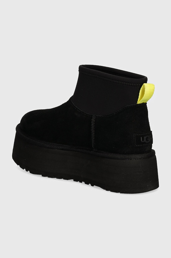 Obuv Semišové snehule UGG Classic Mini Dipper 1168170.BLK čierna