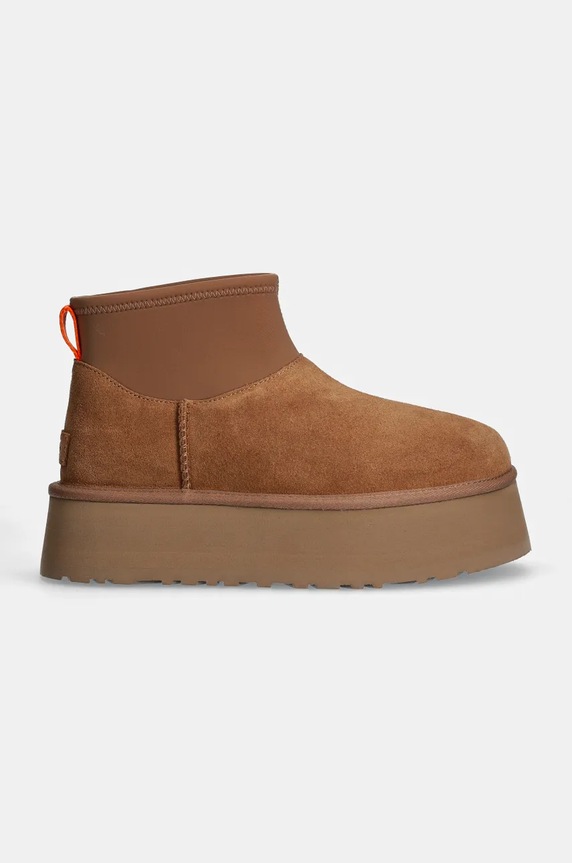 Μπότες σουέτ UGG Classic Mini Dipper 1168170.CHE καφέ AW24