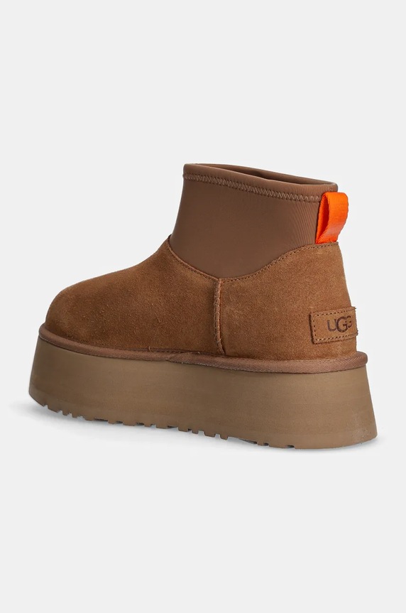 Παπούτσια Μπότες σουέτ UGG Classic Mini Dipper 1168170.CHE καφέ