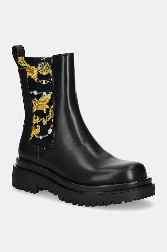 Боти челси Versace Jeans Couture Drew платформа черен 77VA3S60.ZS867.G89