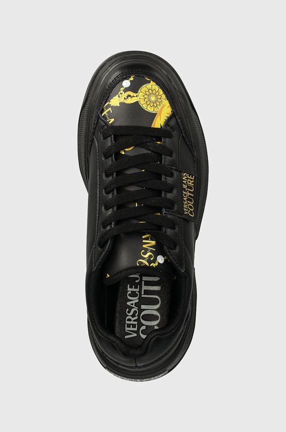 Kožené tenisky Versace Jeans Couture Ravewing čierna 77VA3ST2.ZP305.G89