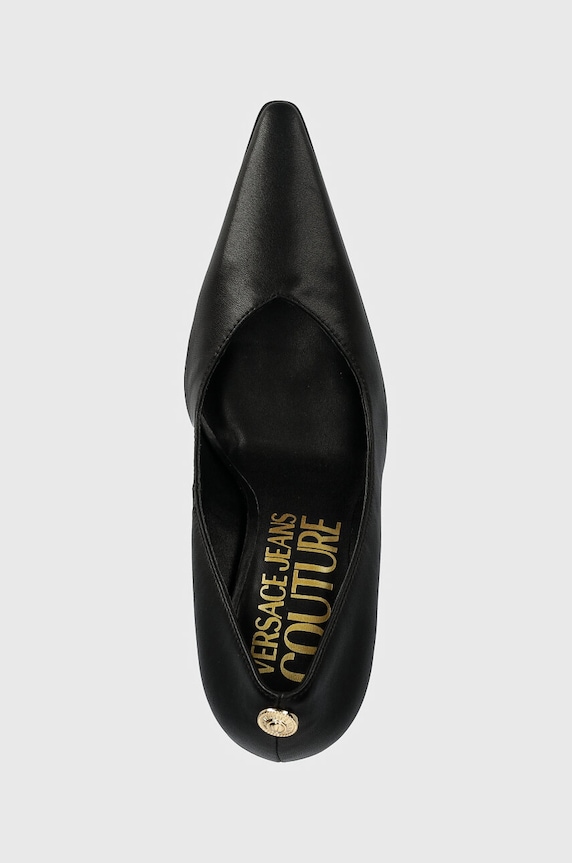 Kožené lodičky Versace Jeans Couture Sadie černá 77VA3S25.ZP127.899