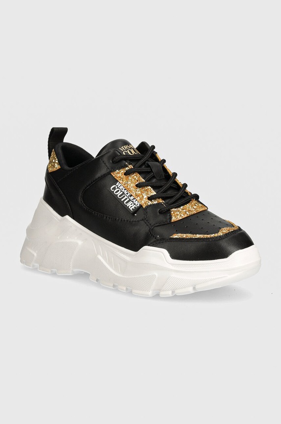 Tenisky Versace Jeans Couture Speedtrack textilný čierna 77VA3SC2.ZP308.G89