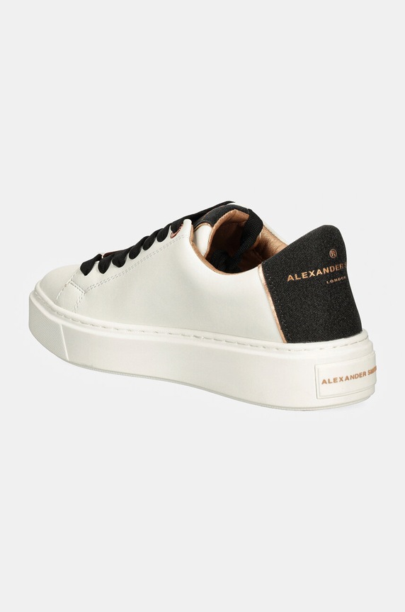 Obuwie Alexander Smith sneakersy skórzane London ALBALDW8290WBK biały