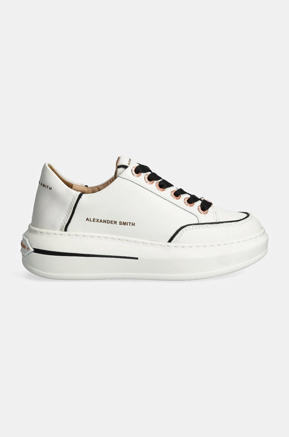 Alexander Smith sneakersy skórzane Lancaster ASBALSW1948WBK biały AW24