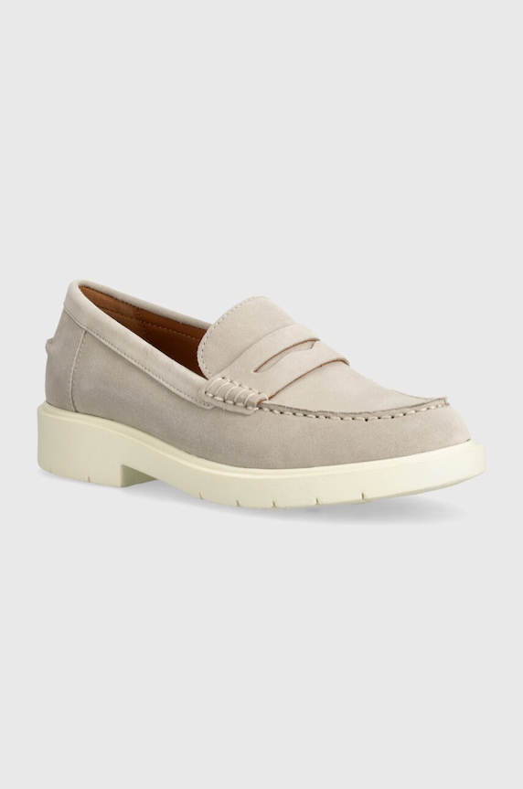 Geox mocasini din piele intoarsa D SPHERICA EC1 A piele întoarsă gri D25QRA.00022.C1010