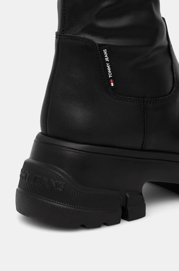 Kozačky Tommy Jeans TJW LIGHTWEIGHT OTK BOOT EN0EN02634 černá