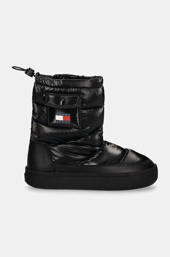 Tommy Jeans śniegowce TJW WINTER FEMININE BOOT EN0EN02642 czarny NC24