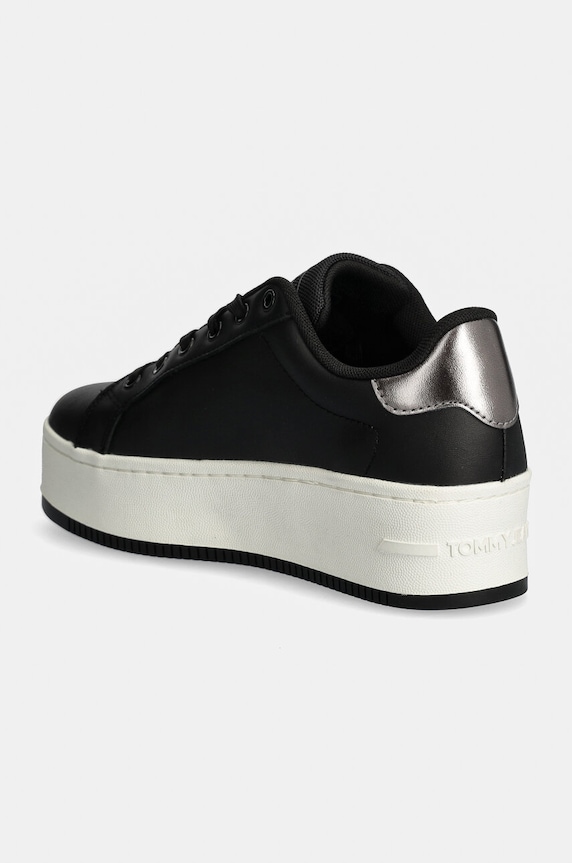 Obutev Usnjene superge Tommy Jeans TJW FLATFORM SNEAKER METALLIC EN0EN02711 črna