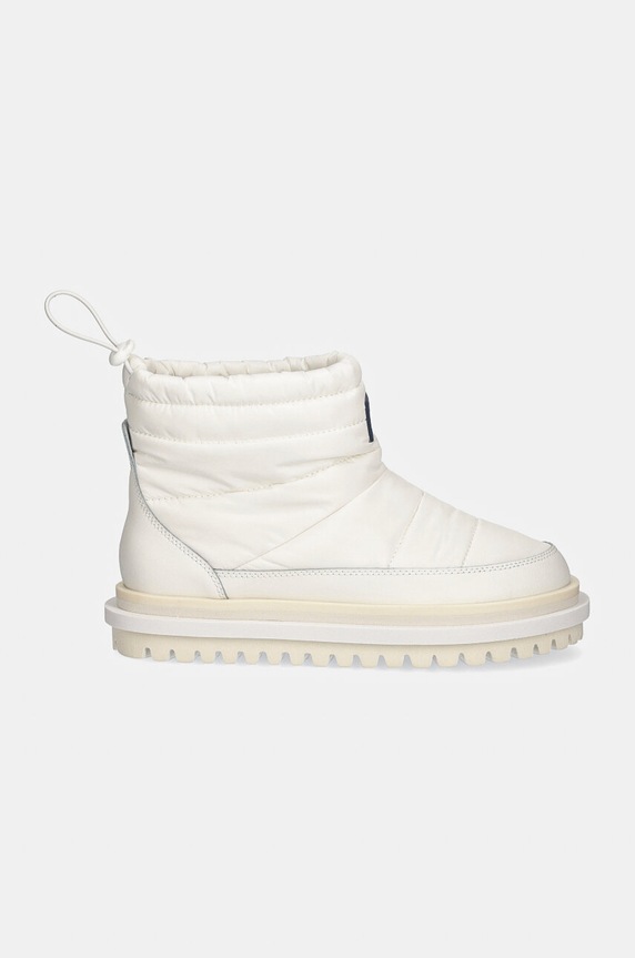 Tommy Jeans cizme de iarna TJW PADDED FLAT BOOT WL EN0EN02725 alb NC24