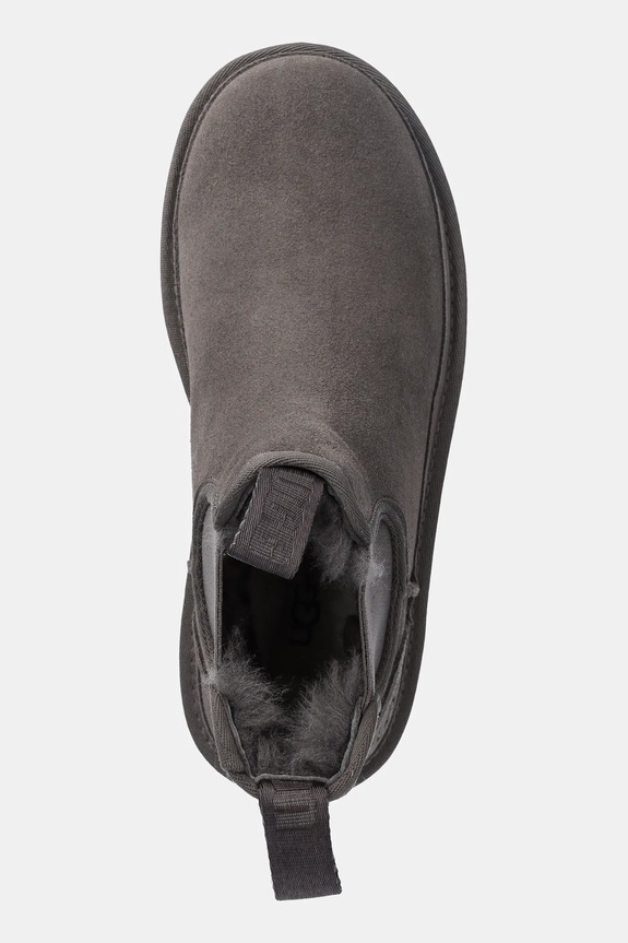 UGG sztyblety zamszowe Neumel Platform Chelsea szary 1134526.GREY