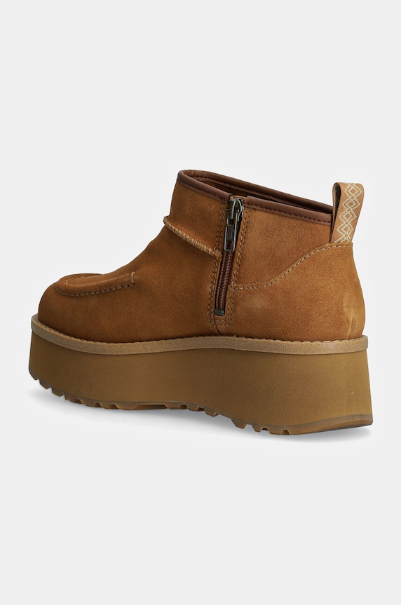 Obuwie UGG botki zamszowe Cityfunc Ultra Mini 1158193.CHE brązowy