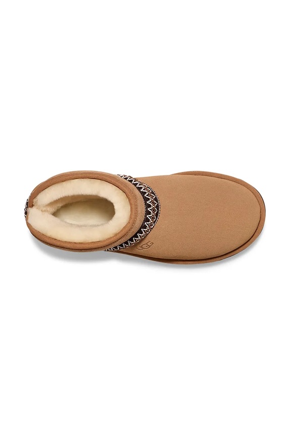 Semišové sněhule UGG Classic Mini Crescent 1158262.CHE