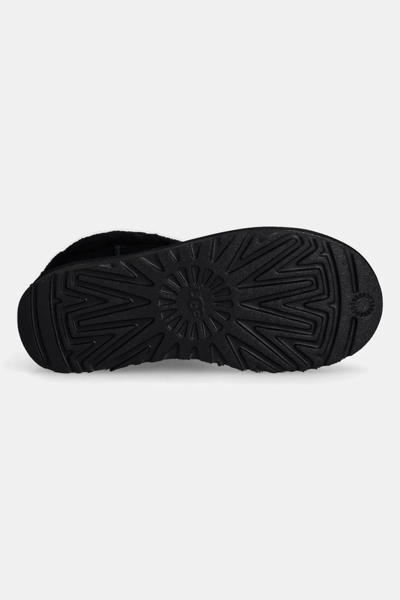 Μπότες σουέτ UGG Classic Ultra Mini Maxi Curly 1158263.BLK μαύρο