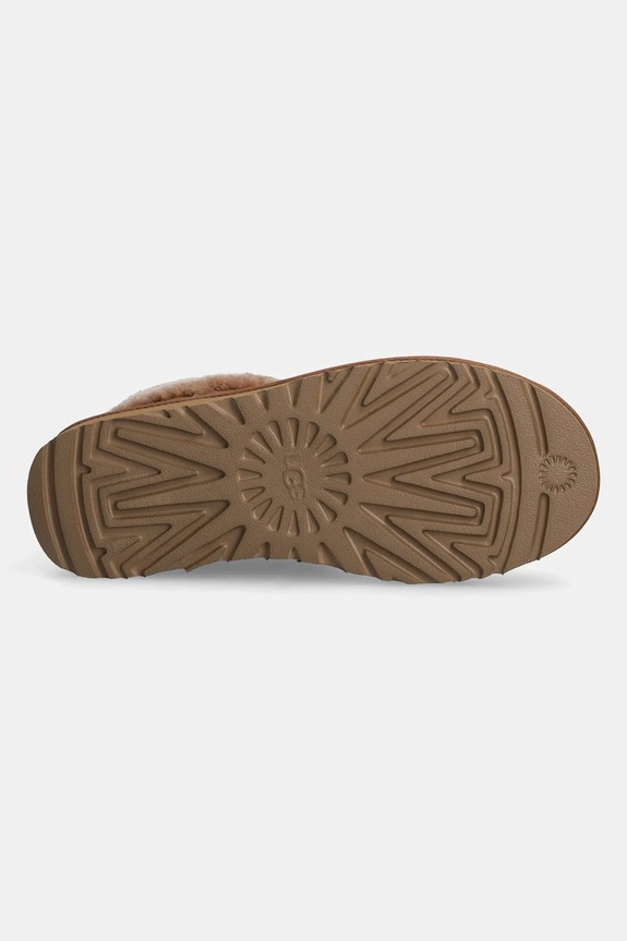 UGG cizme de zăpadă din piele întoarsă Classic Ultra Mini Maxi Curly 1158263.CHE maro