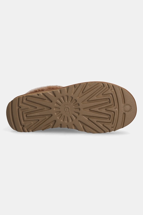 UGG cizme de zăpadă din piele întoarsă Classic Ultra Mini Maxi Curly 1158263.CHE maro