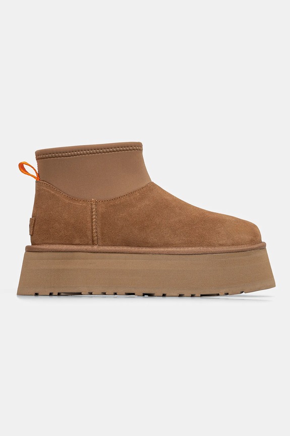 Obuwie UGG śniegowce Classic Mini Dipper Puffer 1158275.AHS brązowy