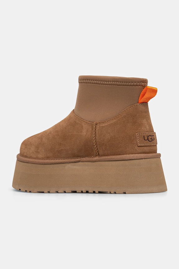 UGG śniegowce Classic Mini Dipper Puffer brązowy 1158275.AHS