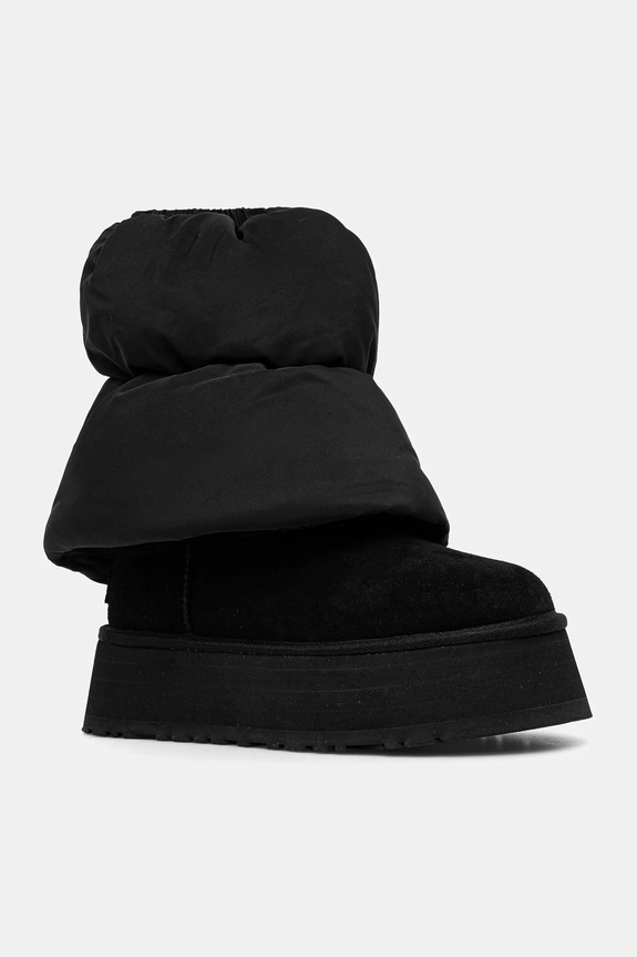 UGG śniegowce Classic Mini Dipper Puffer tekstylny czarny 1158275.BBLC