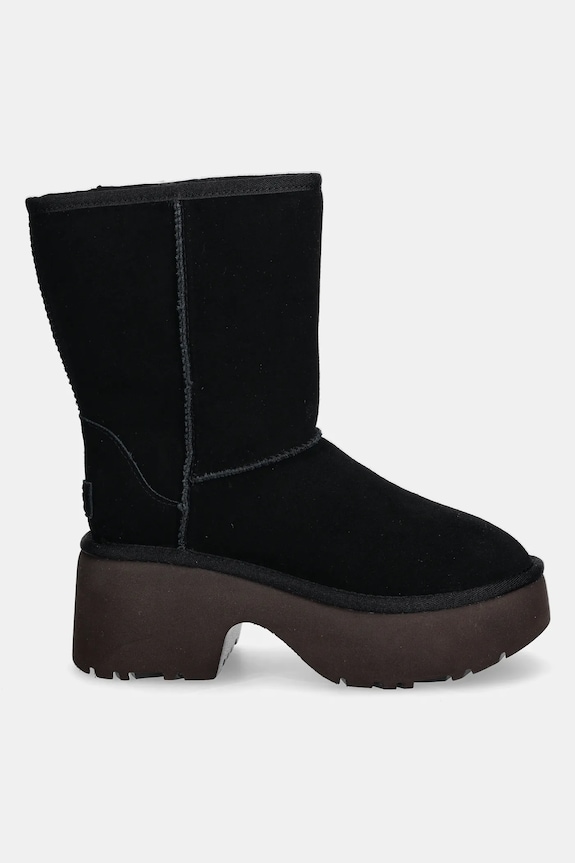 Semišové boty UGG Classic Short New Heights 1158310.BLK černá AW24
